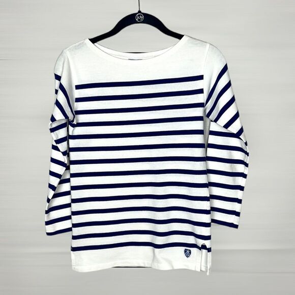 Orcival Girl’s Basque French Sailor
Shirt Cotton Striped made in France 14A - Picture 2 of 10